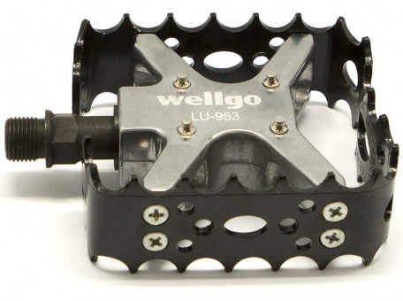Педали Wellgo LU-953, черный-серебристый