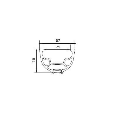 Обід Alex Rims DP21 SSE AV 36H 700C, білий (AR100235) Обід Alex Rims DP21 SSE AV 36H 700C, білий (AR100235)