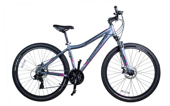Велосипед Comanche Orinoco 27 L Disc 14.5", серый-розовый