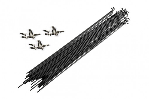 Набор спиц CSC SN 14G 259MM с ниппелем 100PC, черный