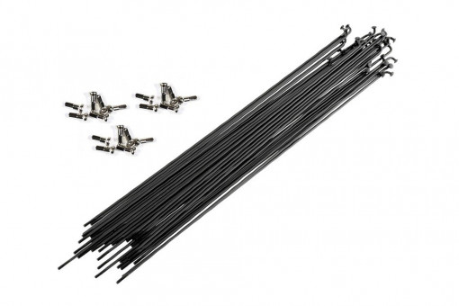 Набір спиць CSC BNB S14G 285MM з ніпелем 100PC, чорний