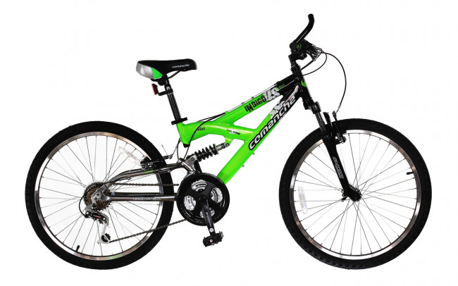 Велосипед Comanche Indigo DS 13", черный-зеленый (CH100082) Велосипед Comanche Indigo DS 13", черный-зеленый (CH100082)