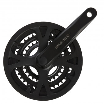 Шатун SR Suntour CW14 XCC T208 PBIBG 175MM 48/38/28T, черный