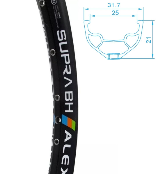 Обод Alex Rims Supra BH AV 36H 26", черный (AR100195) Обод Alex Rims Supra BH AV 36H 26", черный (AR100195)