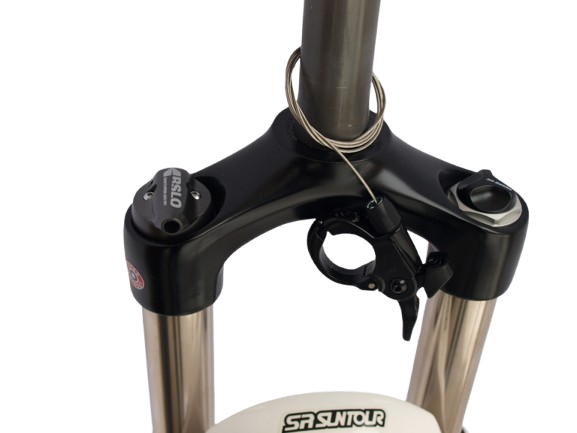Вилка SR Suntour SF15 XCR AIR DS RL R 15QLC32 120 27.5", белый Вилка SR Suntour SF15 XCR AIR DS RL R 15QLC32 120 27.5", белый