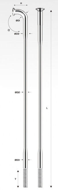 Набор спиц Pillar Treo 270MM 72PC, черный (1800027)