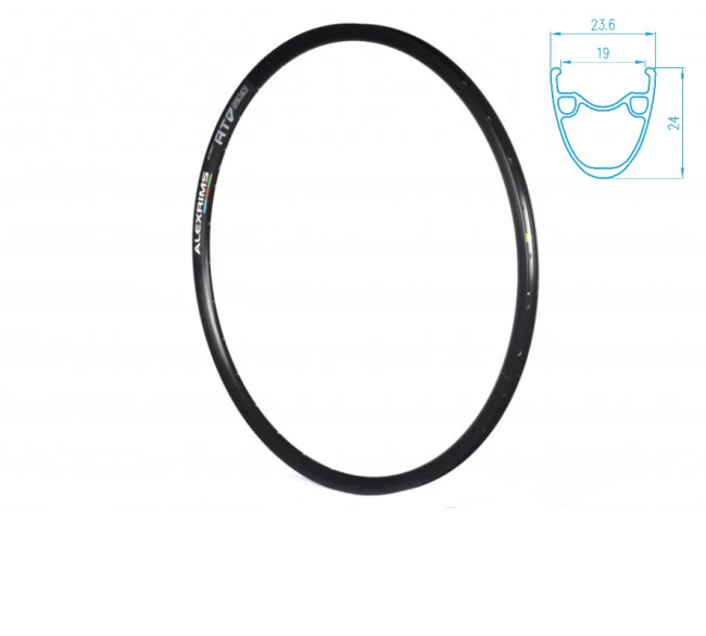 Обод Alex Rims ATD500 FV 32H 700C, черный (1700003) Обод Alex Rims ATD500 FV 32H 700C, черный (1700003)