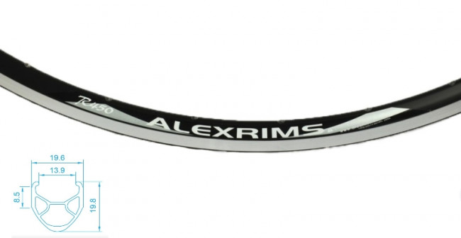 Обод Alex Rims R450 CSW AV 32H 700C, черный (1700074) Обод Alex Rims R450 CSW AV 32H 700C, черный (1700074)