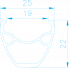 Обід Alex Rims XD-Elite AV 36H 26", білий (1700109) Обід Alex Rims XD-Elite AV 36H 26", білий (1700109)