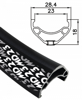 Обід Alex Rims MD23 FV 32H 700C, чорний