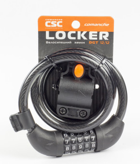 Замок кодовый CSC Locker DGT 12/12, черный