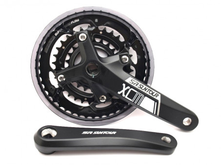 Шатун SR Suntour CW15 XCM T414 PBSG 170MM 44/32/22T, черный