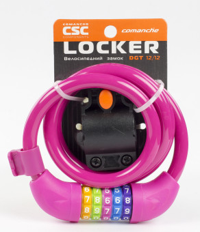 Замок кодовый CSC Locker DGT 12/12, розовый