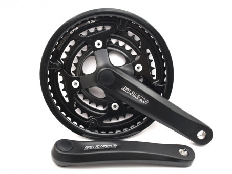 Шатун SR Suntour CW16 XCE T312 PBBG 170MM 42/34/24T, черный