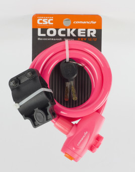 Замок под ключ CSC Locker KEY 12/12, розовый