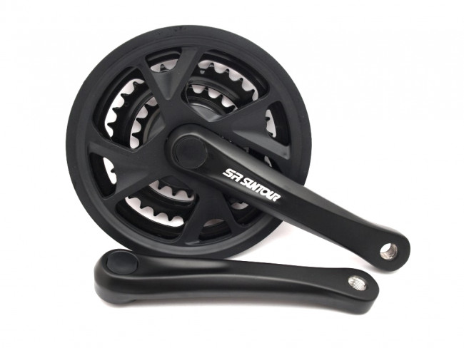 Шатун SR Suntour CW13 XR172N PBIBG 170MM 42/32/22T, чорний (SS100335)