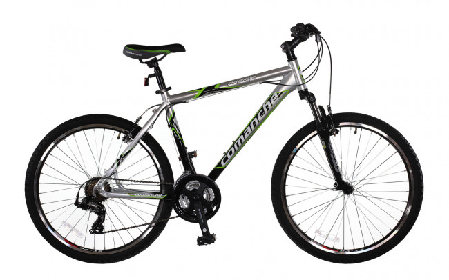 Велосипед Comanche Prairie Comp M 20", серебристый-зеленый (CH100242) Велосипед Comanche Prairie Comp M 20", серебристый-зеленый (CH100242)